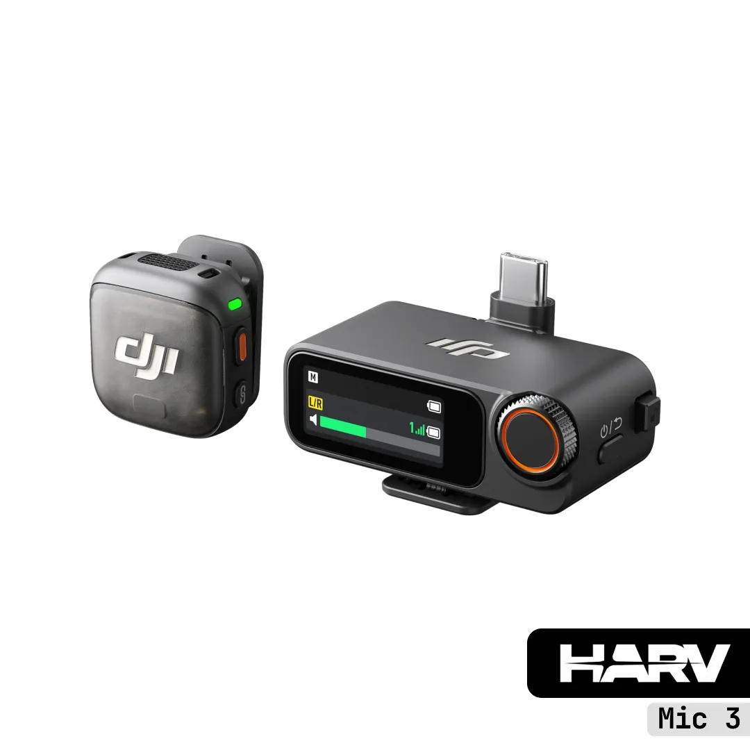 DJI Mic 3 (1TX + 1RX) Microfono Inalambrico
