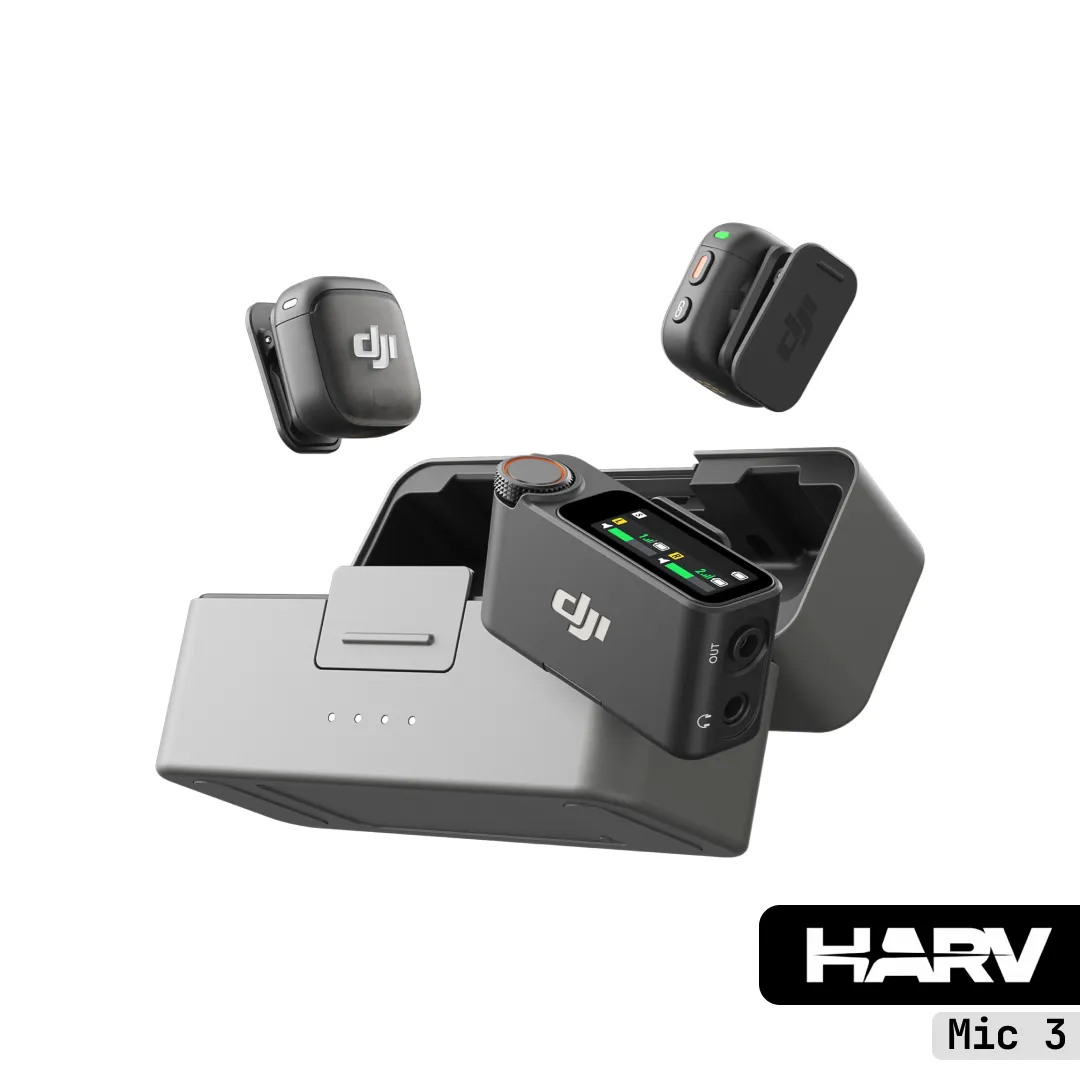 DJI Mic 3 (2TX + 1RX + Hub) Microfono Inalambrico